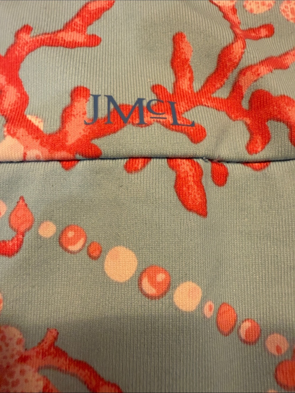 Women’s J. McLaughlin Light Blue and Coral Patterned Athletic Skort - size small - Picture 4 of 6